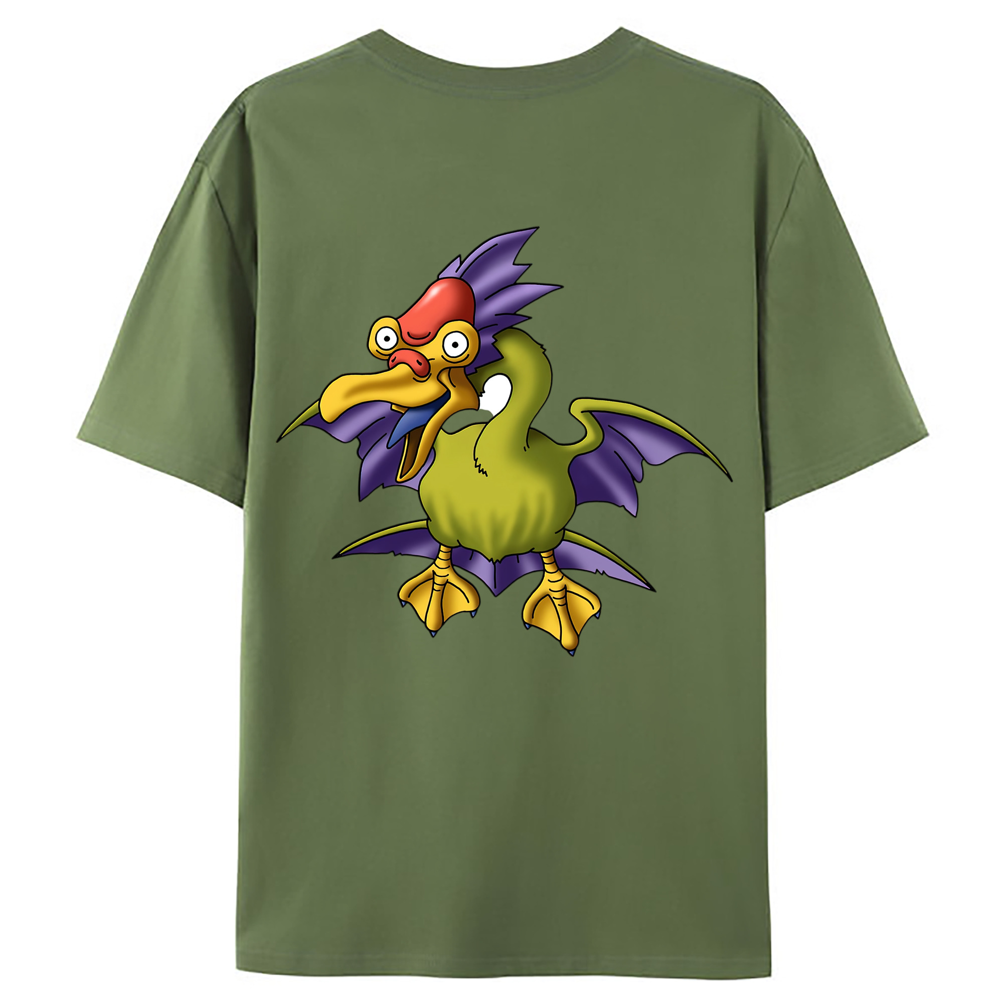 （画像用） ドラゴンクエスト Doragon Kuesuto Dragon Quest 綿100％ メンズ半袖Tシャツ（バックプリント） 通気性
